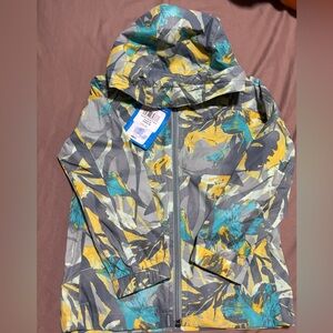 Columbia Kids' Gray, Yellow & Teal Floral Raincoat